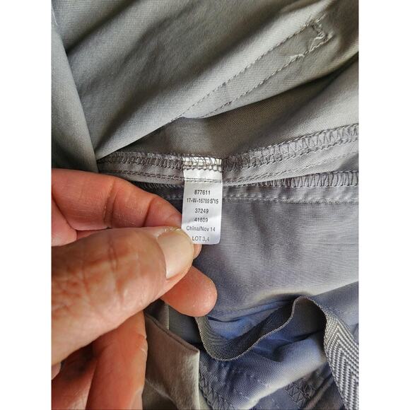 REI Pants Womens 4 Gray Hiking Nylon Convertable Zip Pockets Drawstring Outdoor - Picture 15 of 16